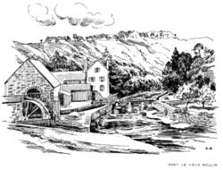        Odet, le vieux moulin