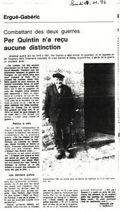 Ouest-France, édition de Quimper, 10 novembre 1986