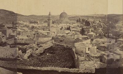 Panorama de Jérusalem en 1850-60, Othon Von Ostheim