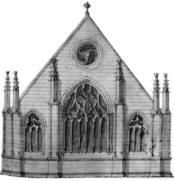 Ergué-Gabéric - Chevet de la chapelle Notre-Dame de Kerdévot (Bigot)